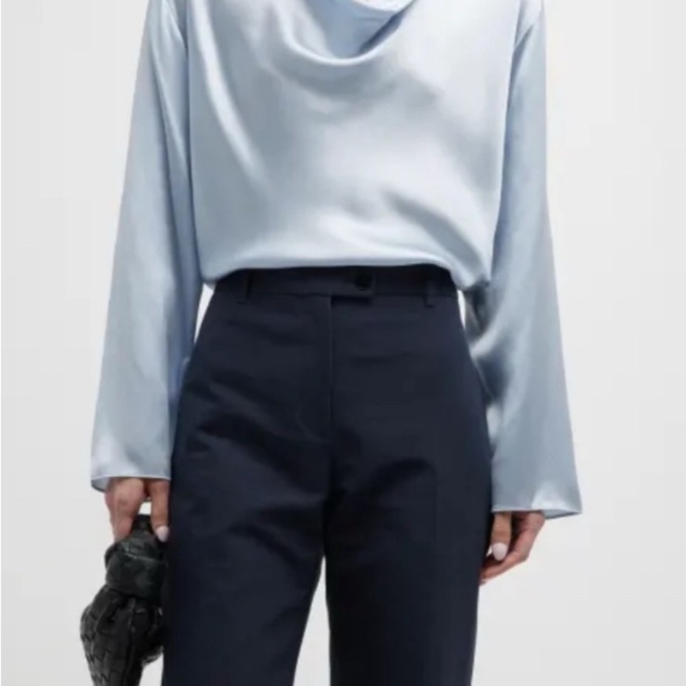 100% Silk Cowl Neck Blouse - Vince - L